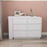 L Shaped Computer Desk with Drawers, Modern Corner Home Office Desk with Reversible Storage Cabinet, W331P286247