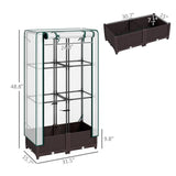 31.5" x 15.7" x 48.8" Garden Bed with PE Cover 76186859