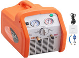 1 HP Refrigerant Recovery Machine - Dual Cylinder Portable AC Recovery Machine with High Pressure T3342P489826