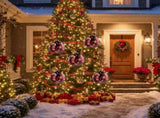 6PCS Set 3.9" Christmas Glass Ball Ornaments 3.9x3.9x3.9in Christmas Tree Hanging Decorations for 84434848