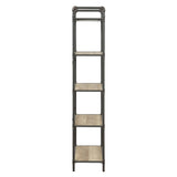 Antique Oak and Sandy Grey 5-tier Bookcase B062P184588