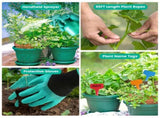 13Pcs Garden Tool Kit, HeavyDuty Aluminum Alloy Gardening Tools with AntiSlip TPR Handles, Oxford 58681467