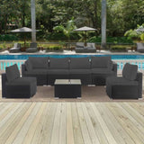 Cushion Covers for 7 Pcs Wicker Rattan Sectional Sofa, 14Pack Cushion Slipcovers Set W419P295492