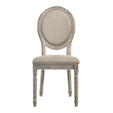 Tan and Salvaged Light Oak Side Chairs B062P182748