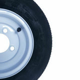 2pcs Trailer Tires & P819 Rim Width 3.75" / 9.52cm 4 lugs on 4" Center 590 lbs 64484502