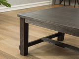 Lotusville Antique Black Finish Rectangular Wood Dining Table T2574P165162