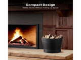 Ash Bucket Set with Lid, Shovel, Broom, and Gloves, Metal Charcoal Container for Fireplace and Fire 76928282