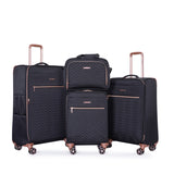 4-Piece Set ,Softshell Suitcase Spinner Wheels Terylene Sets Carry On Suitcase W284P154704