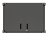 Metal Wall-Mounted Tool Storage Cabinet with 2 Locking Door 1 adjustable Shelf 1 Opened Drawer for 75192914