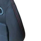 2pcs Left Right Reclinable Sports Bucket Racing Seats Red Stitch Black Cloth 01924813