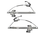 2Pcs Rear Left and Right Window Regulator with 2Pin Motor Fit for Hummer H2 Pickup Sport Utility 39724381