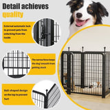 ZNTS Dog Playpen 8 Panels 32" Height Heavy Duty Dog Fence Puppy Pen for Large Medium Small Dogs Indoor W578P187933