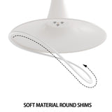 31.5" White Round Dining Table, Tulip Table Kitchen Dining Table 2-4 People with MDF Table Top & 20762417