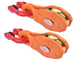 2Pcs Pack Snatch Block Towing Pulley w/ Shackle Heavy Duty Offroad Recovery Winch 10550946