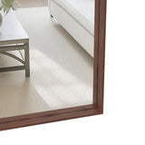 60"x40" Oversized Modern Rectangle Bathroom Mirror with walnut Frame Decorative Large Wall Mirrors W708P297606
