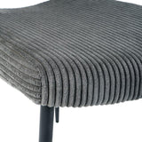 Modern Grey simple dining chair Fabric Upholstered Chairs home bedroom stool back dressing chair W210132726