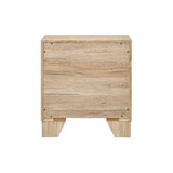 2 Drawers PB Nightstand in Natural Finish B016P256426