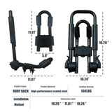Kayak Roof Rack 2 Pairs J-Bar Carrier Holder for Canoe, SUV, Cars, Truck, Surf Ski, Car Top Mount W3286P308263
