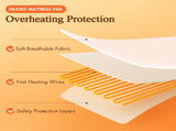 1-Piece Queen Heated Mattress Pad,White B035P408313