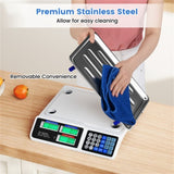 66lb/30kg Digital Produce Scale 0.01lb/5g Precision, Dual Backlit LCD, 3 Power Options, Detachable 42599194