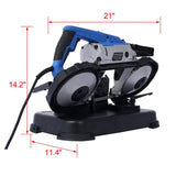 High-Performance Portable Band Saw with Removable Stainless Steel Base, 45&deg-90&deg Cutting, 10A 1100W W46557317