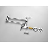 Wall Mount Folding Kitchen Pot Filler Faucet W2287142926