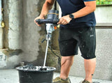 Mixer 13A Single Paddle Concrete Mortar Mixer, 5/8" Keyed Chuck, Soft Start, Come w/100mm Large 98394397
