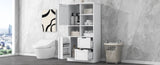 ZNTS Bathroom Storage Cabinet with Doors and Drawers, Multiple Storage Space, Freestanding Style, Open 56753235