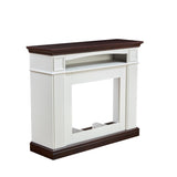 Farmhouse style fireplace TV stand for living room bedroom to store CDs, remotes and other media W2393P230124