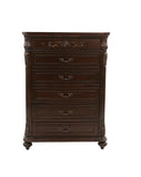 Antique Cherry / Antique Walnut Wooden 1pc Chest Of Drawers Storage Bedroom Furniture Unique Design B011P210738