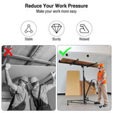 Drywall Lift 11FT, Drywall Lifter Panel Jack, 150LBS Heavy Duty Sheetrock Hoist with 360&deg Adjustable W2069P293026