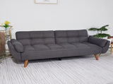 75" Flared Arm Convertible Sleeper Sofa-Dark Gray 97192761