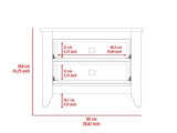 Windsor 2-Drawer Nightstand Black Wengue B06280040