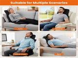 10-Motor Heated Massage Chair Pad - 4 Body Zones, 5 Programs3 Speeds, 113&degF Heat 06944300