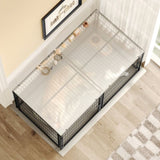Large Dog Cage 63.7" Dog Kennel for Medium Dogs Puppy Dog Playpen with Top, Pet Cage, Indoor, W1820P242323
