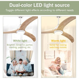 (Same SKU W1592P176976) 52" Ceiling Fan, Solid Wood Blades Ceiling Fan With Light with Remote W1592P268382