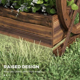 Wooden Planter Box, 2-Tier Raised Garden Bed, 22" x 13" x 22" 34659821