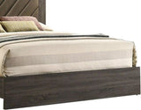 Contemporary 1pc California King Size Bed Bedroom Furniture Upholstered Headboard Rubberwood 1pc B011P236805