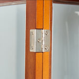Curio Cabinet Lighted Curio Diapaly Cabinet with Adjustable Shelves and Mirrored Back Panel, W1693P154580