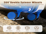 20 Inch PC Spinner Wheel Luggage, Carry on Suitcase, With Printed pattern and Combination Lock W2787P487165