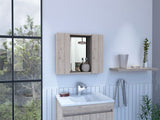 Draco Medicine Cabinet, Mirror, Double Door, One External Shelf B128P148705