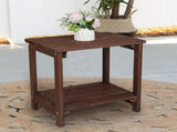 Rectangular Wood Side Table Light Brown 64934750