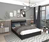 King Bed Frame, Storage Headboard with Charging Station, Solid and Stable, Noise Free, No Box Spring W2129P272215