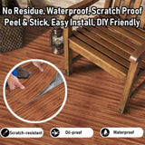40 Pcs Self-Adhesive Wall And Floor Tiles PVC Wood Grain Peel And Stick Floor Stickers Removable 51446591