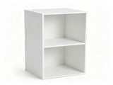 2-Cube Open Bookshelf, Freestanding Engineered Wood Storage Organizer, Vertical & Horizontal 41909889