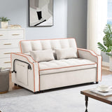 1 versatile foldable sofa bed in 3 lengths, modern sofa sofa sofa velvet pull-out bed, adjustable 58380757