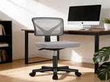 Small Desk Chair Wheels Armless Low-Back Office Chair Ergonomic Adjustable Computer Desk Chair 35773566