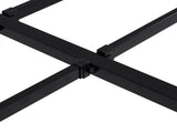 195.5*142.2*45.7cm Bed Height 18" Simple Basic Iron Bed Frame Iron Bed Black 99106496