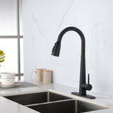 ZNTS Kitchen Faucets with Pull Down Sprayer, Kitchen Sink Faucet with Pull Out Sprayer, Fingerprint 88256761