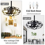 Hot Sell Industrial Fan Light Kit for Living Room Bedroom Kitchen and Bladeless Caged W159268329